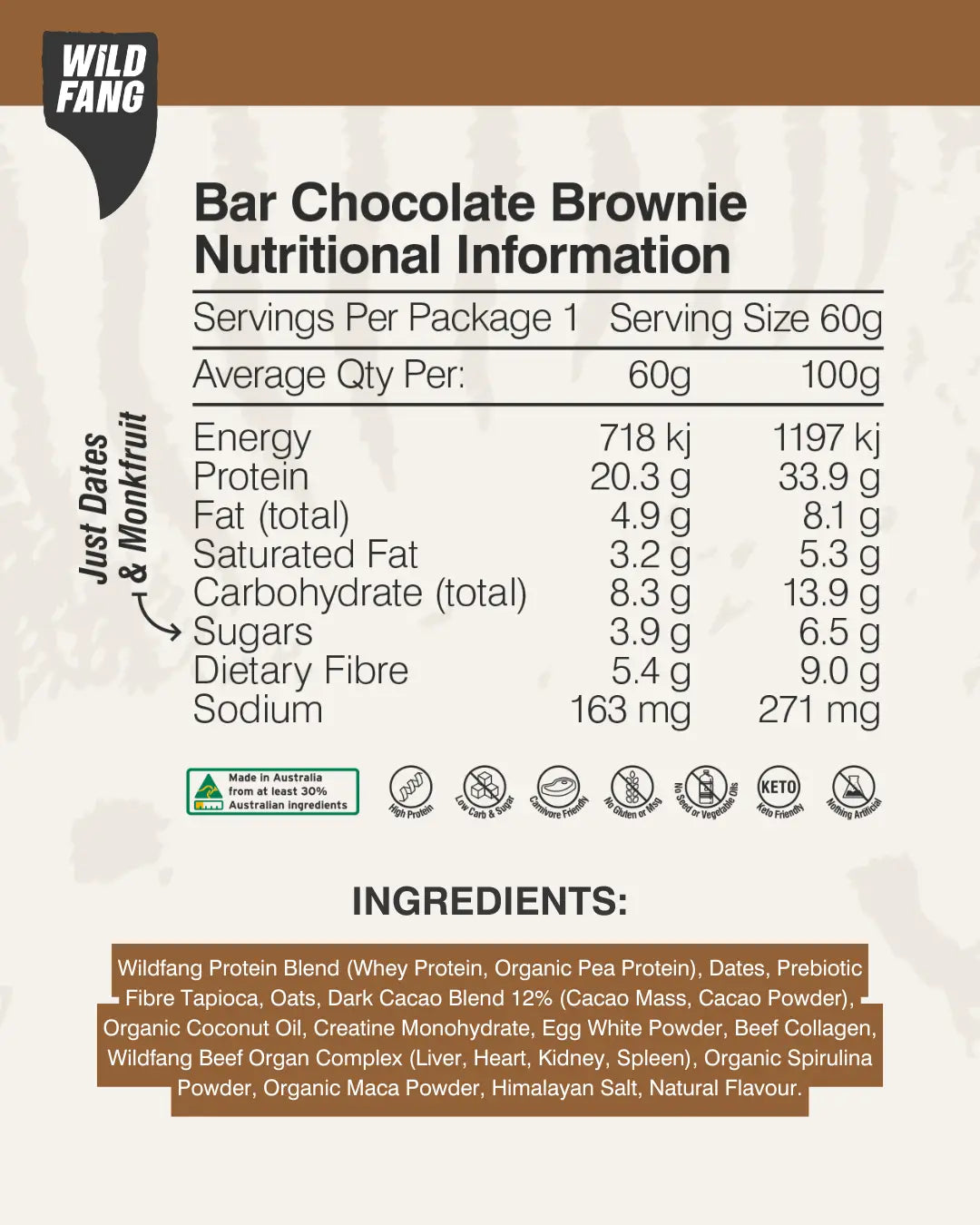 CHOCOLATE BROWNIE BOX (12 bars)